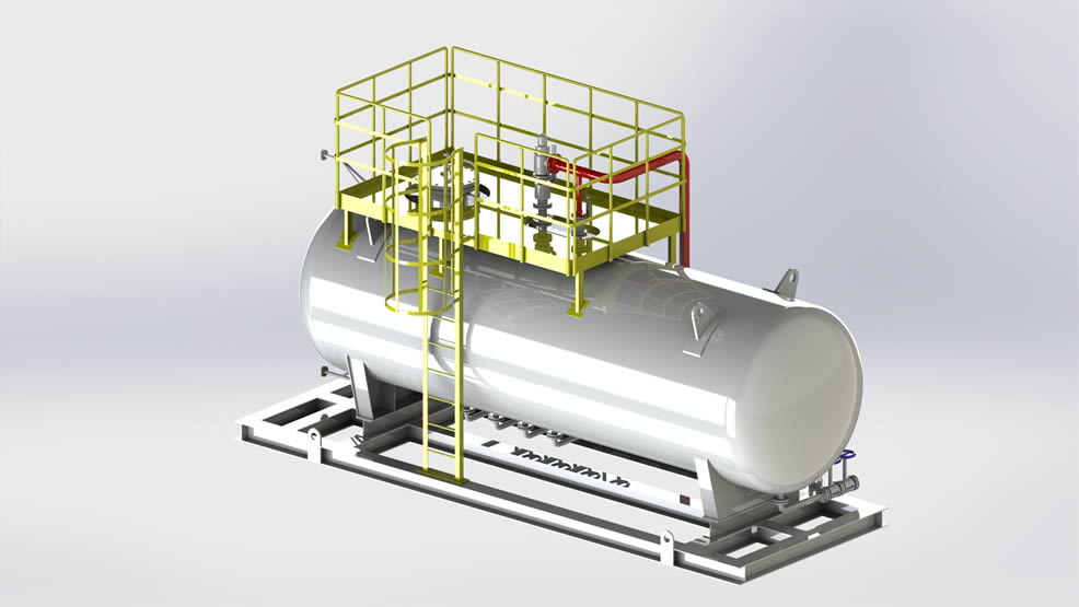 Mixed hydrocarbon storage tank