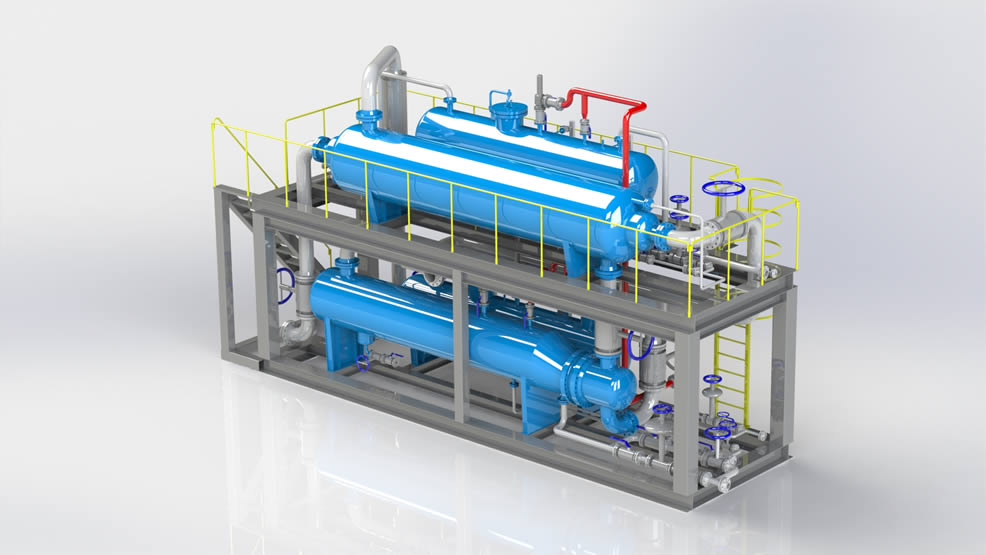 Ethylene glycol dehydration pry