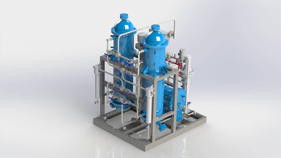 High pressure dehydration pry (for CNG)