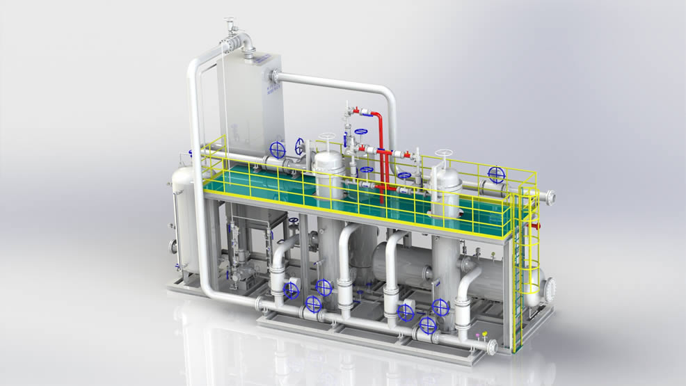 BOG helium extraction pry